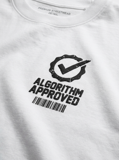 Algorithm Approved Tee - print close-up