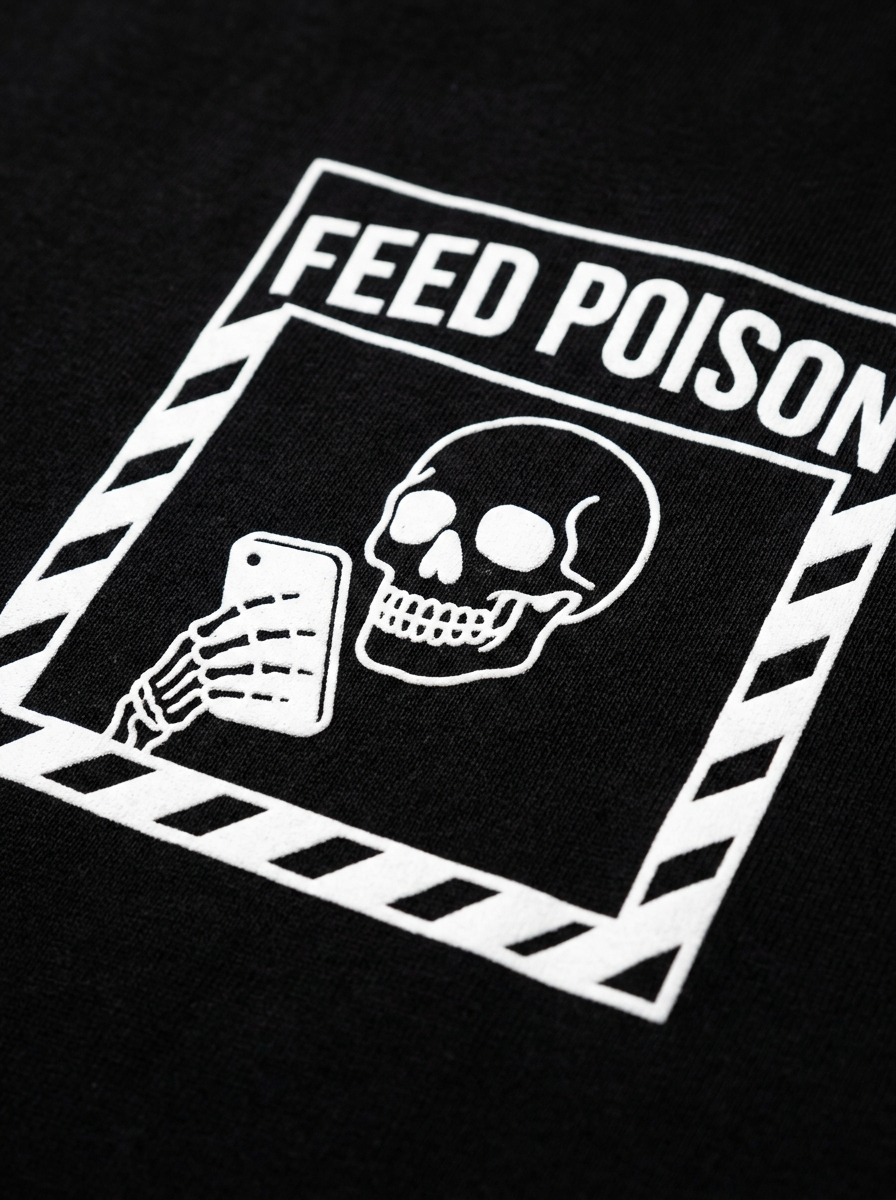 Feed Poison Tee - print close-up